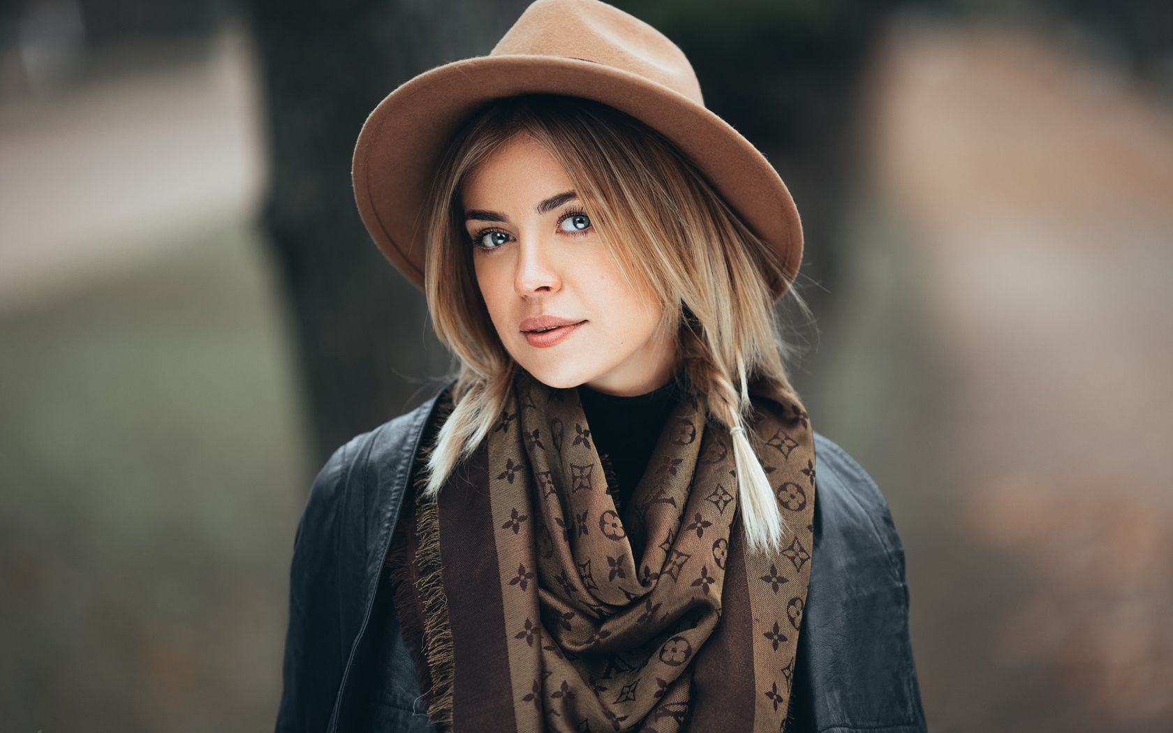 women, depth of field, hat, blonde, portrait, , ivan proskurin