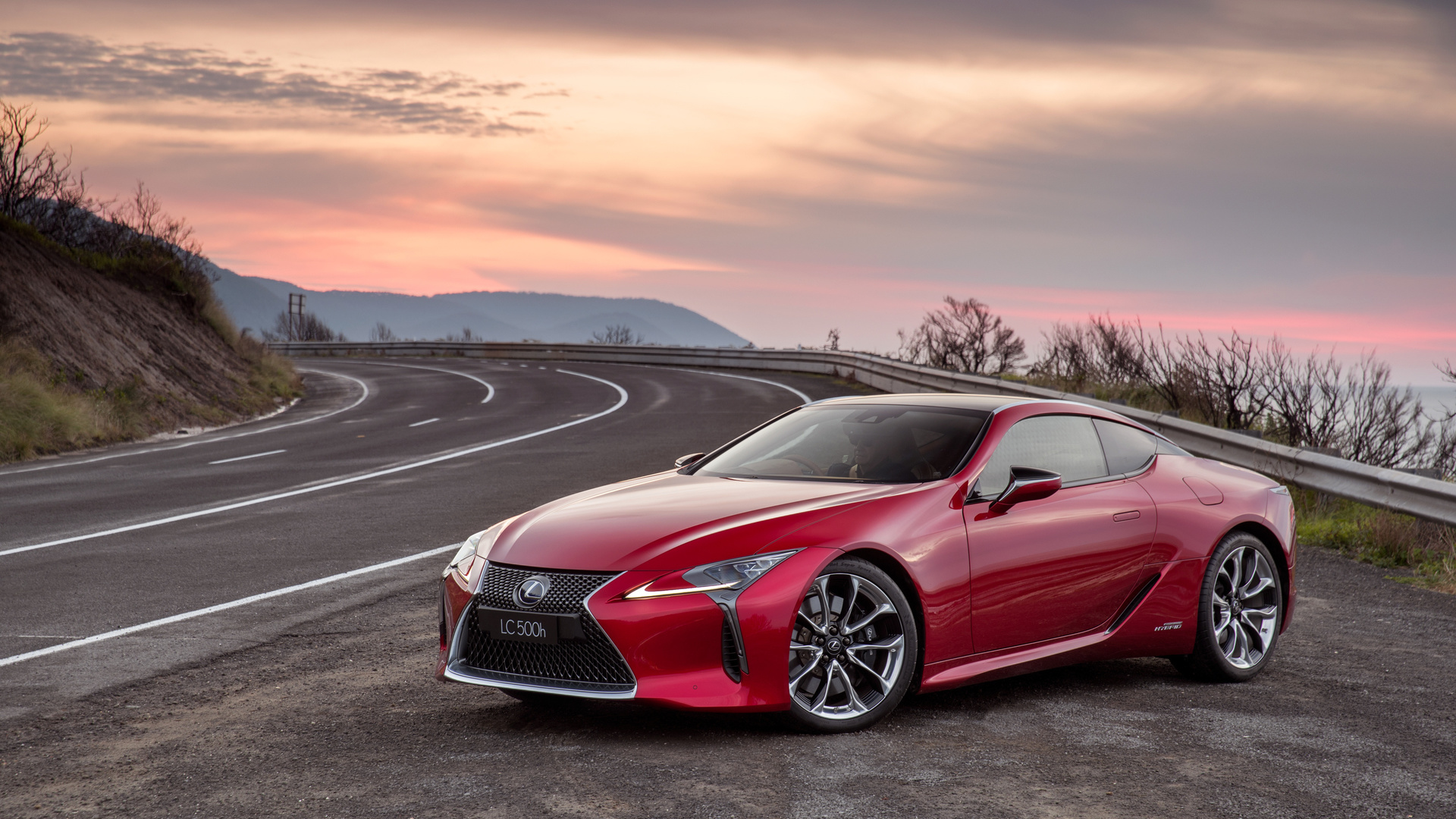 lexus, lc 500, red