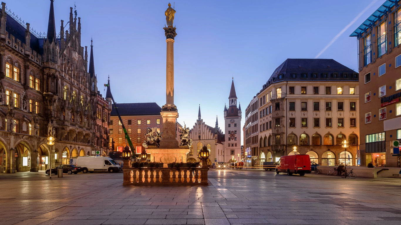 marienplatz, munich, bavaria, germany, , , , , , , , , , 