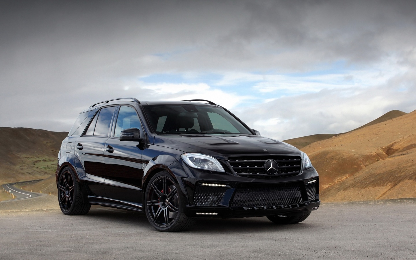 mercedes-benz, ml 63, black