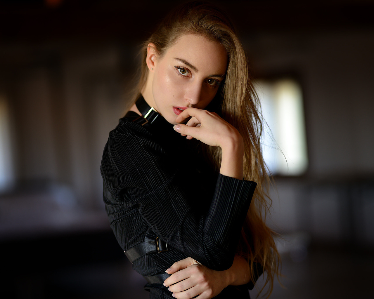 women, giovanni zacche, blonde, brunette, depth of field, portrait, face