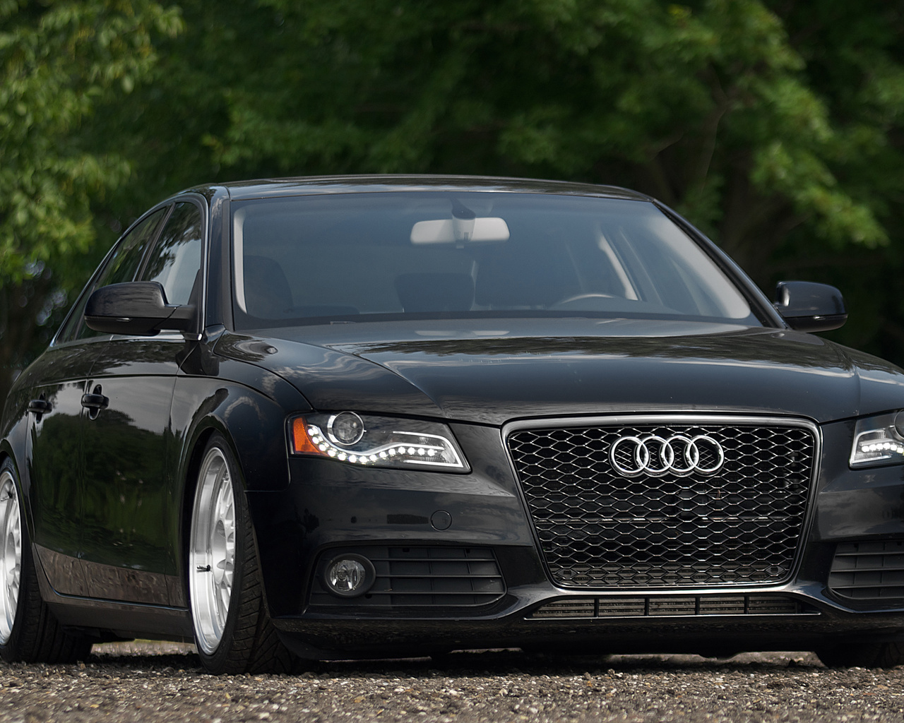 audi, a4, black