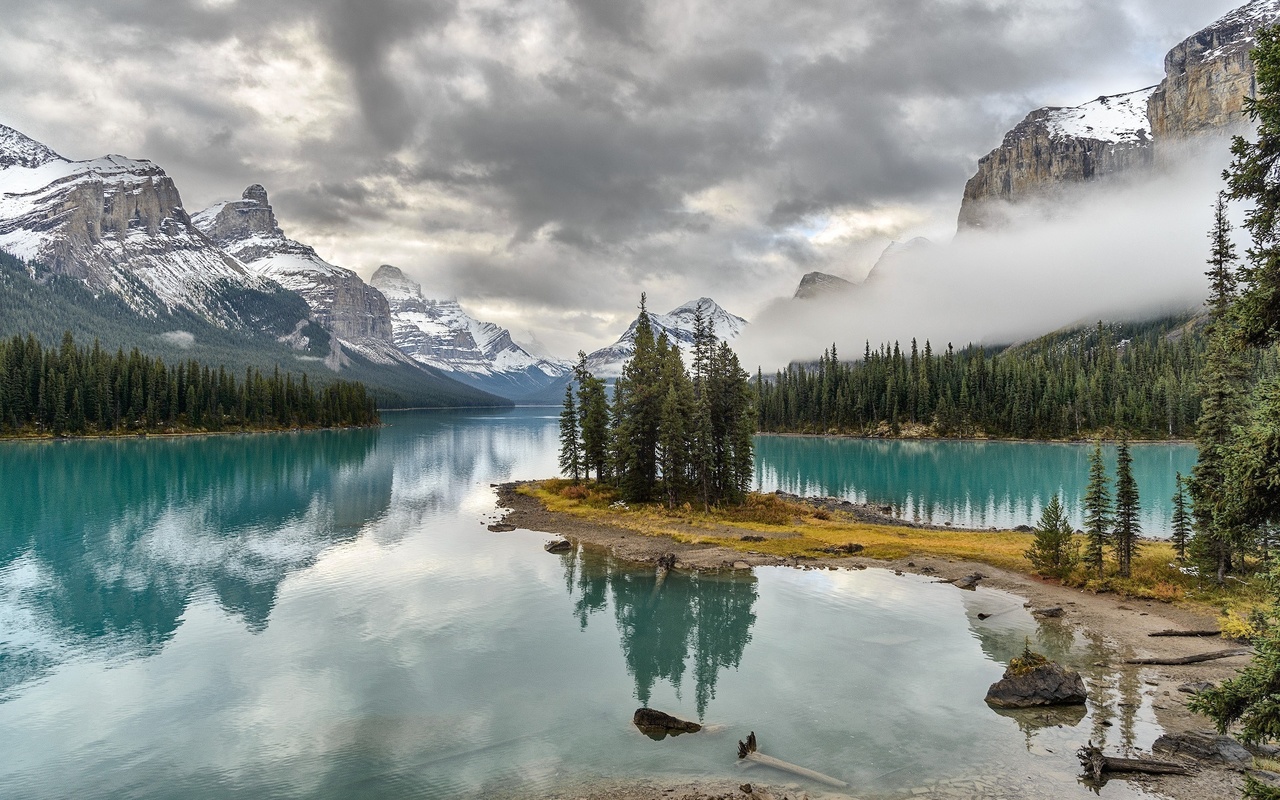 canada, reflection, water, sky