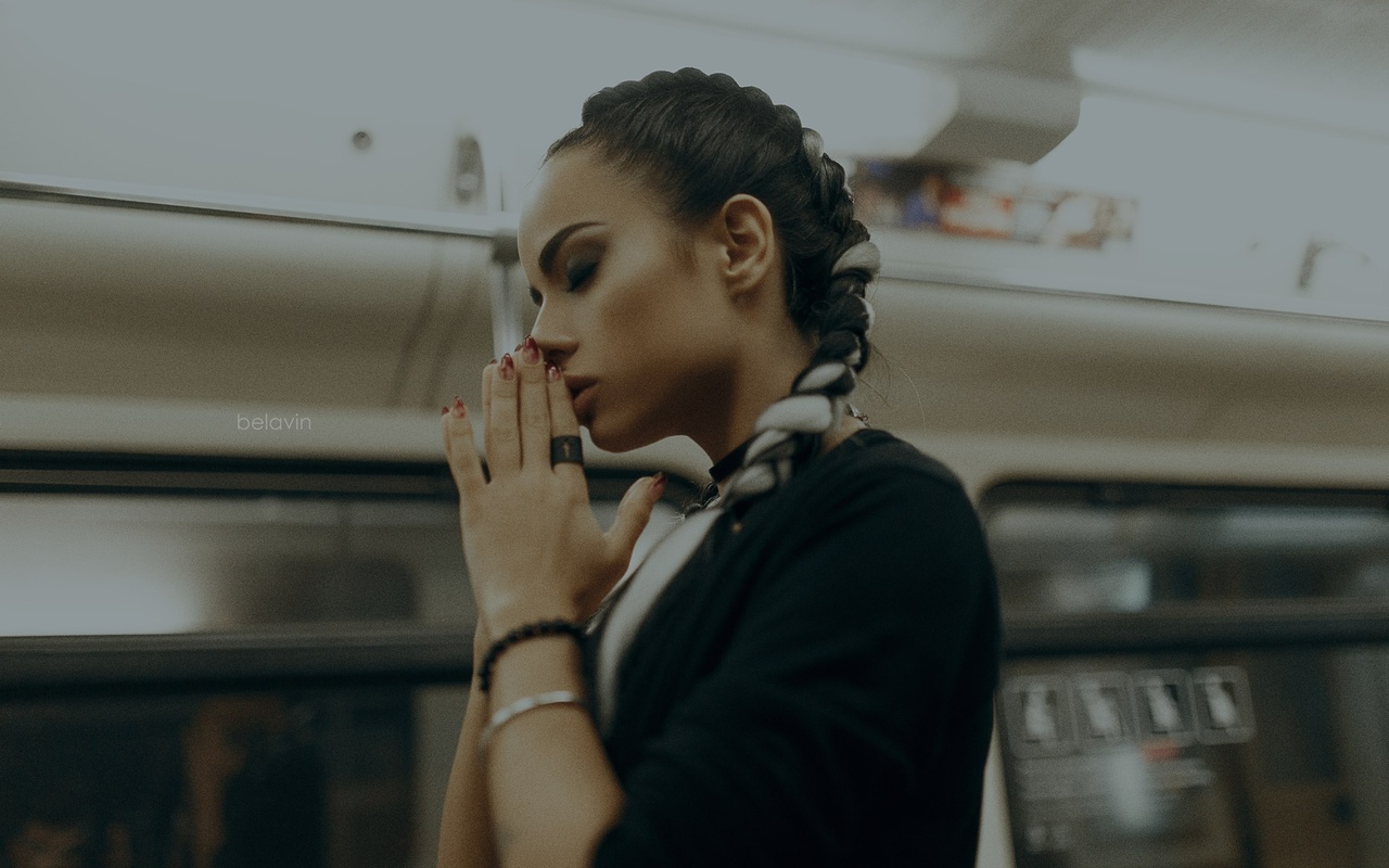 women, tanned, portrait, alexander belavin, closed eyes