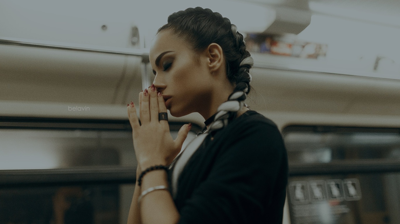 women, tanned, portrait, alexander belavin, closed eyes