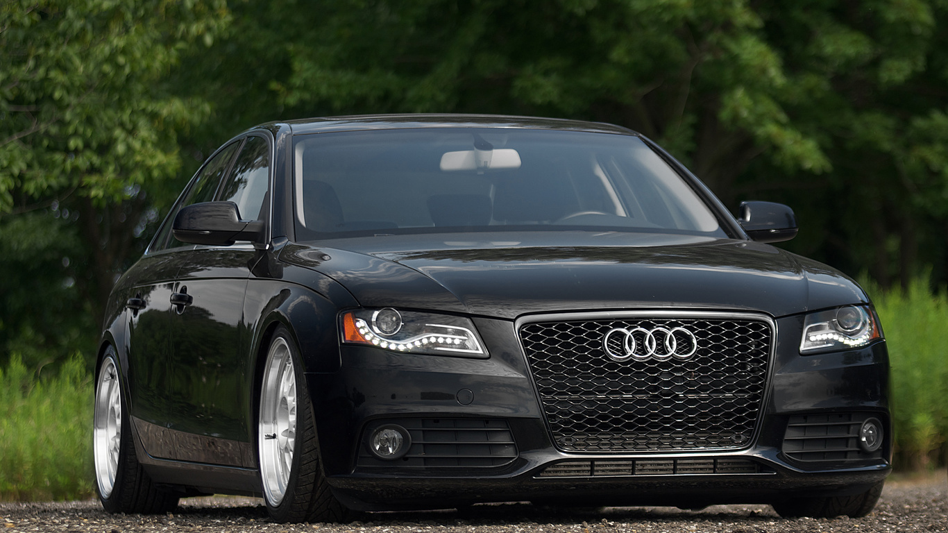 audi, a4, black