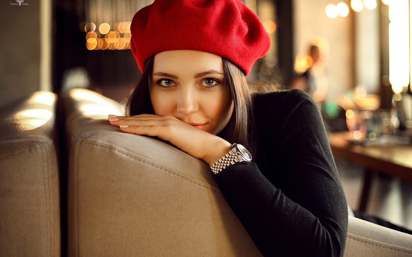 women, face, smiling, depth of field, portrait