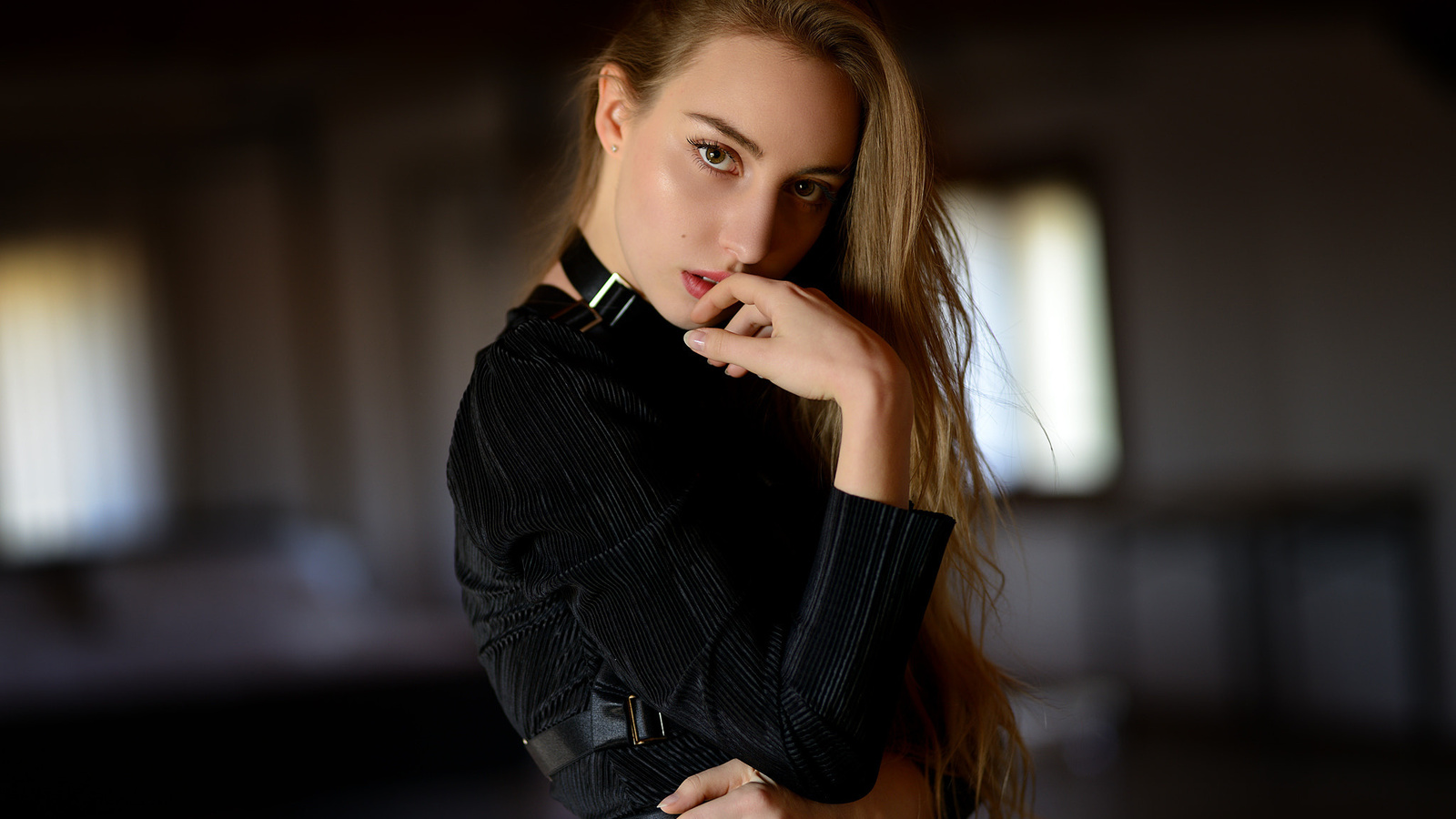 women, giovanni zacche, blonde, brunette, depth of field, portrait, face