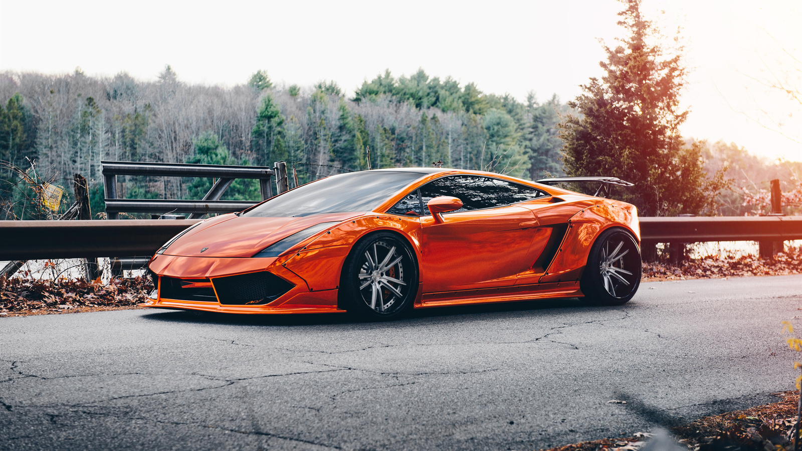 lamborghini, gallardo, orange