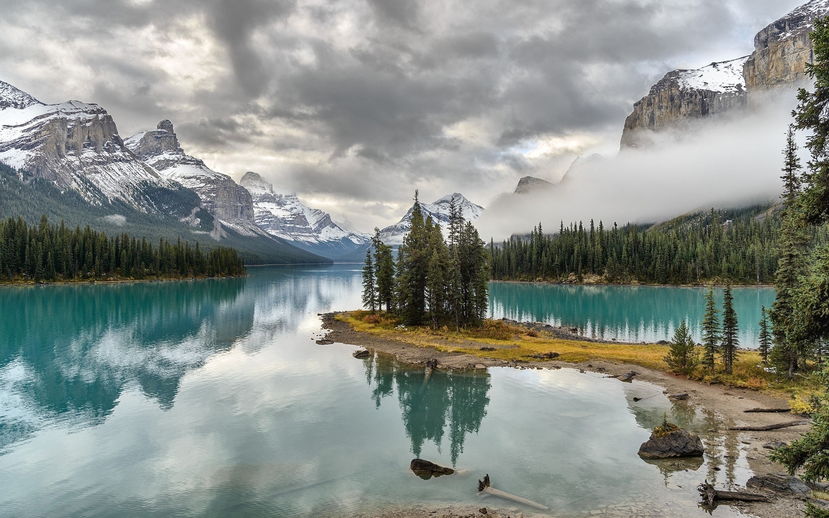 canada, reflection, water, sky