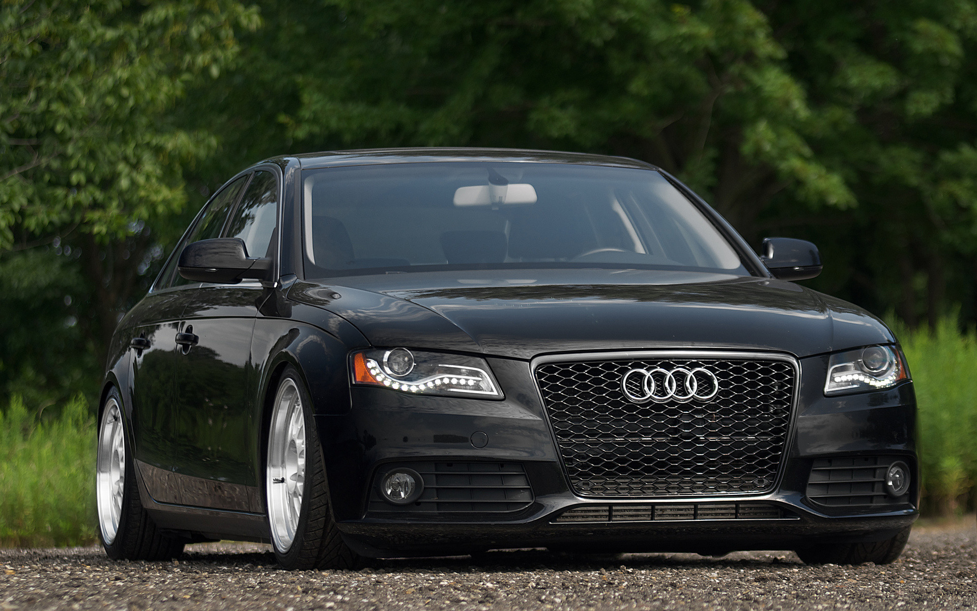 audi, a4, black