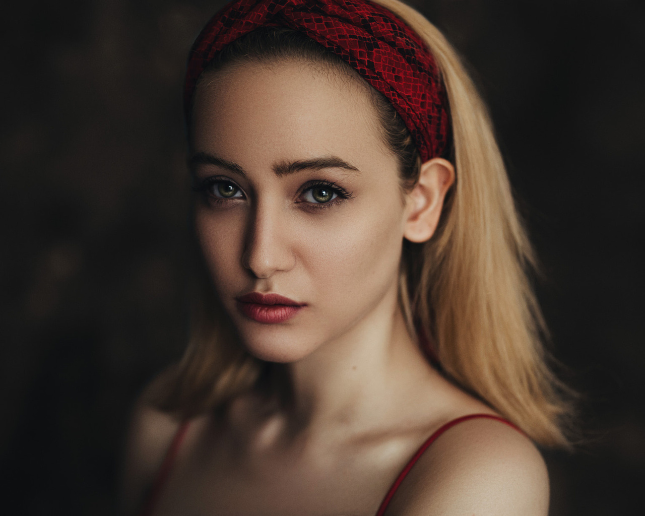 women, face, portrait, ali falak, blonde, hairband