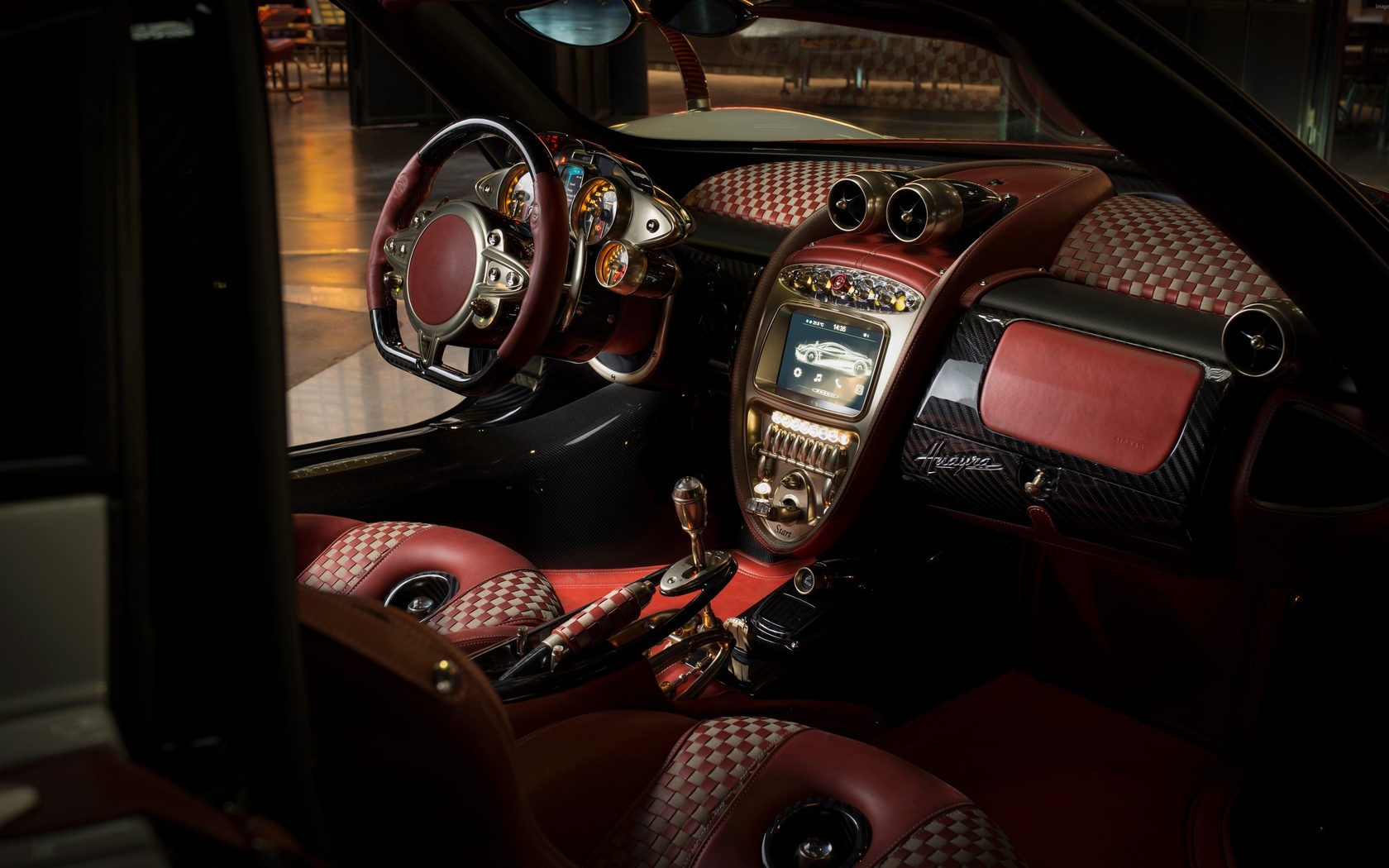 , pagani, huayra, lampo, interior