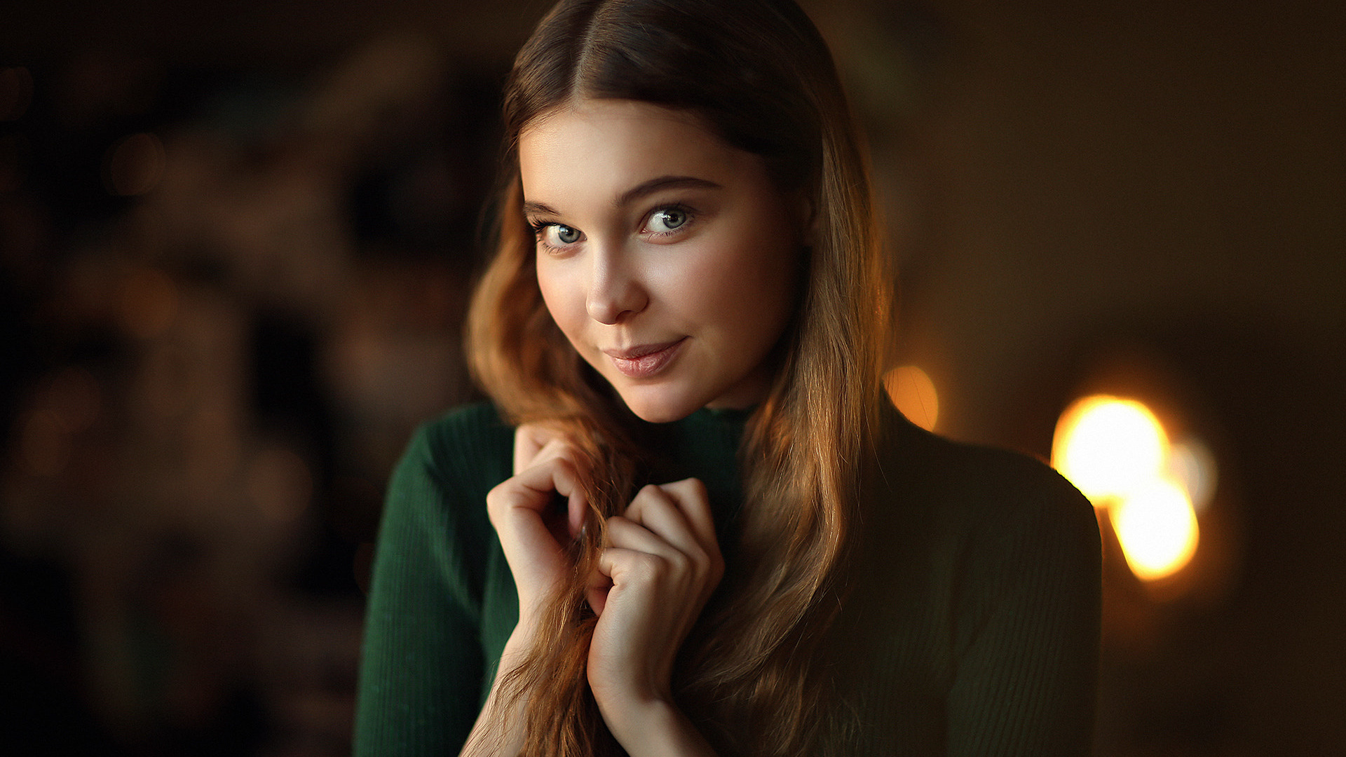 women, face, portrait, smiling, depth of field