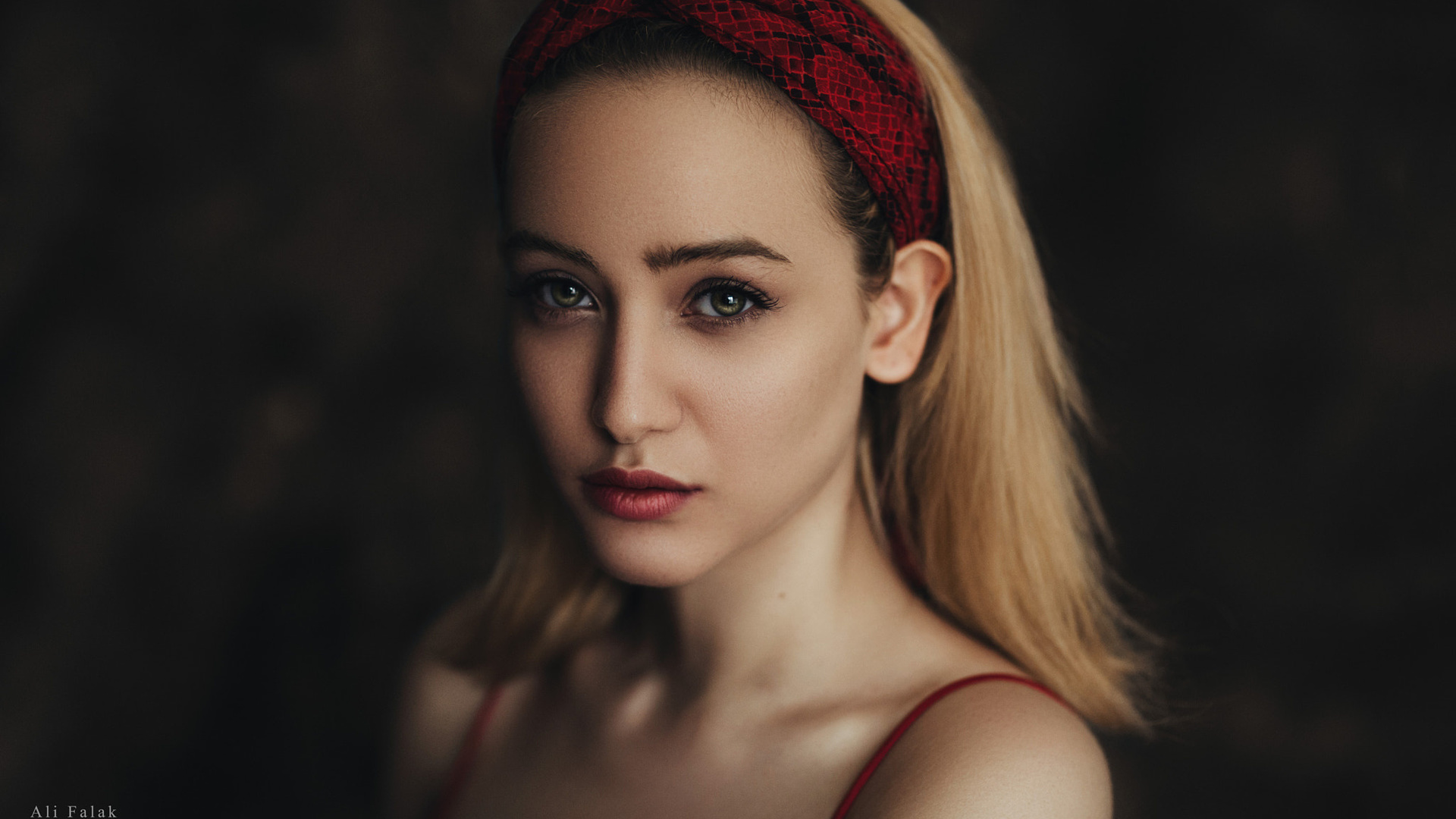 women, face, portrait, ali falak, blonde, hairband