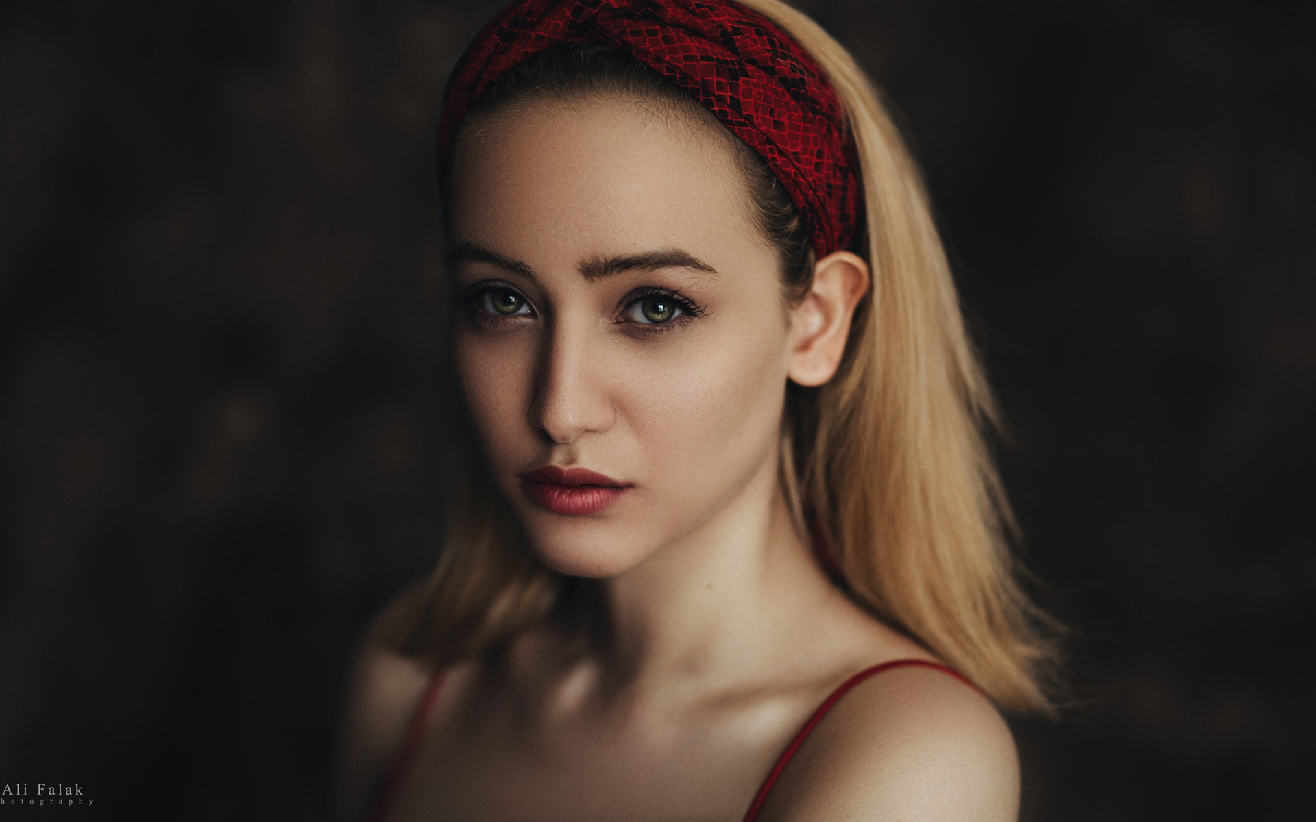 women, face, portrait, ali falak, blonde, hairband