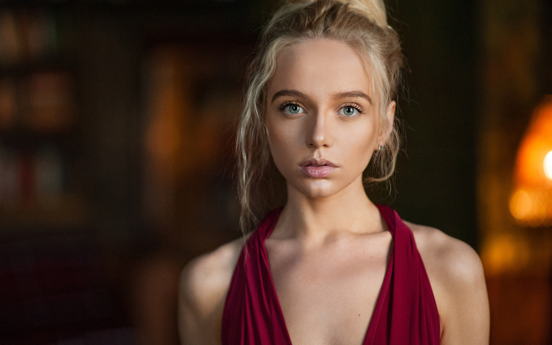 women, maria popova, blonde, maxim maximov, portrait