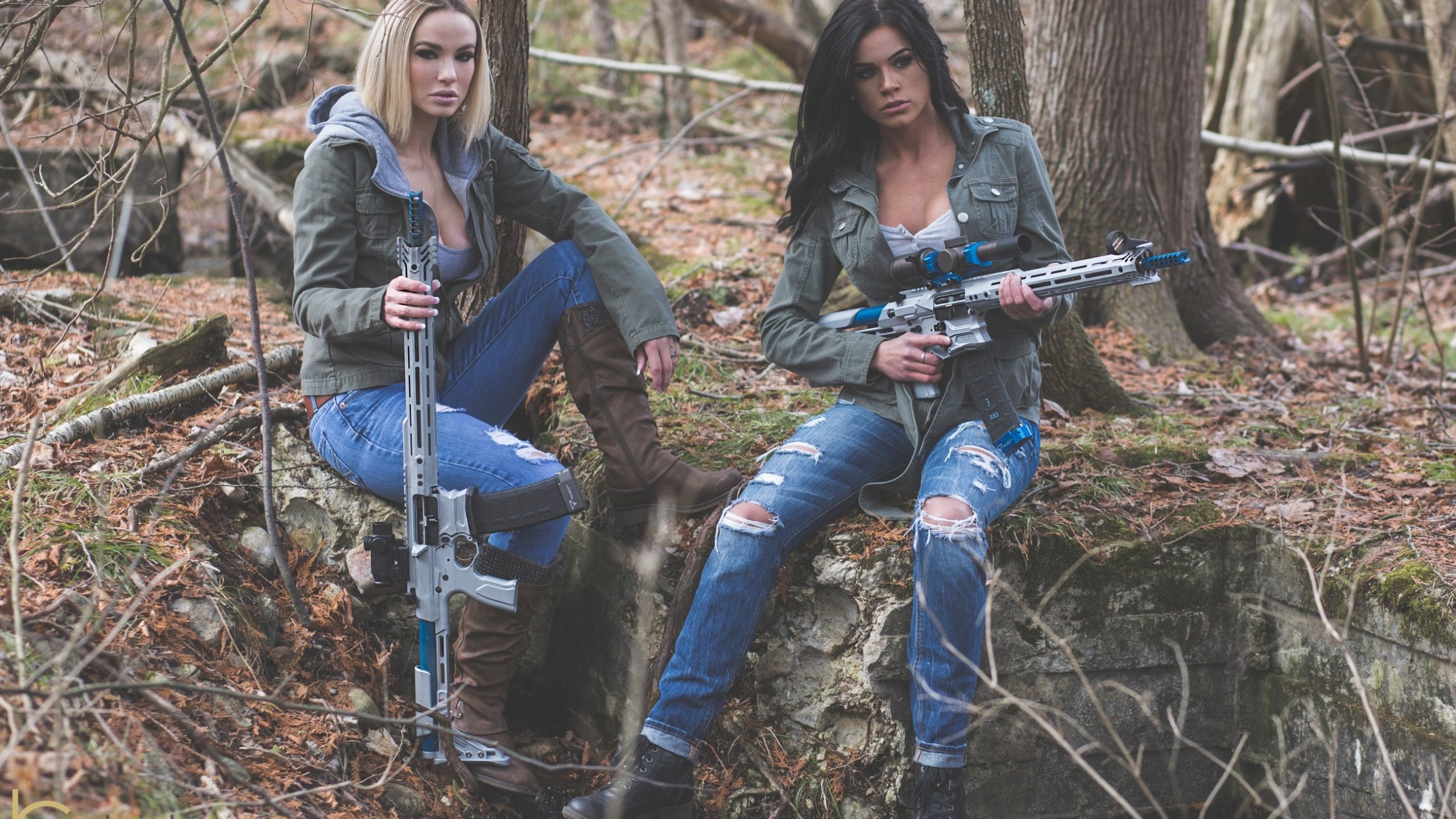 chris k, girls, with, guns, cheyenne mykel, ar-15