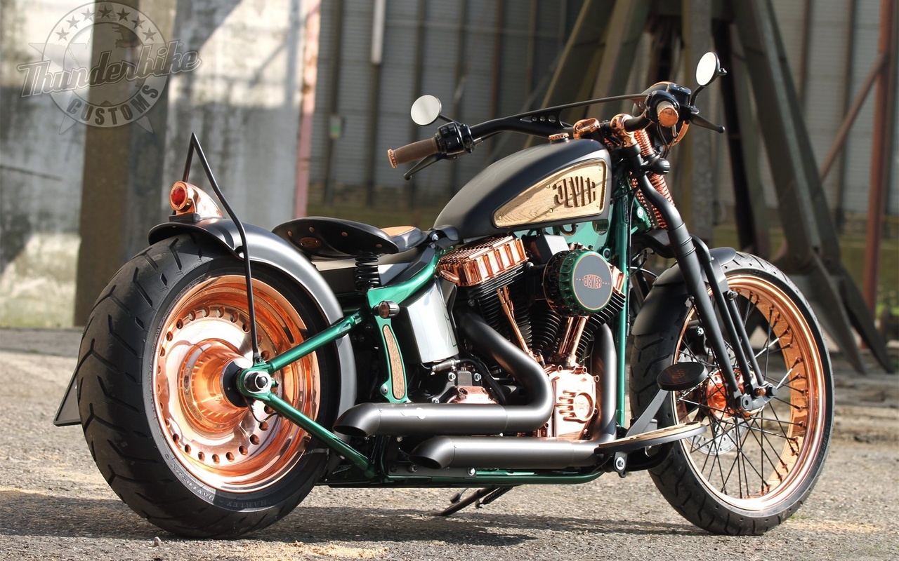 custom, chopper, 