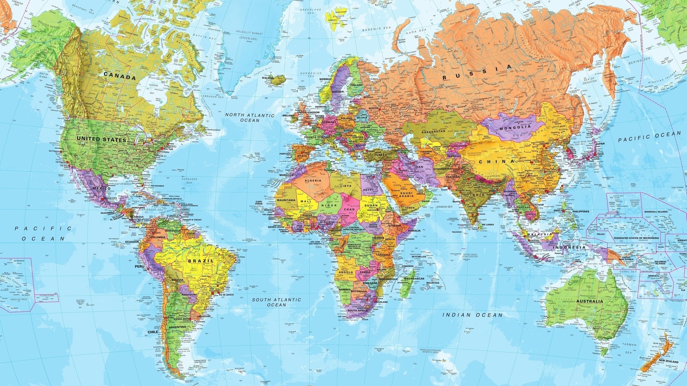 world map,  