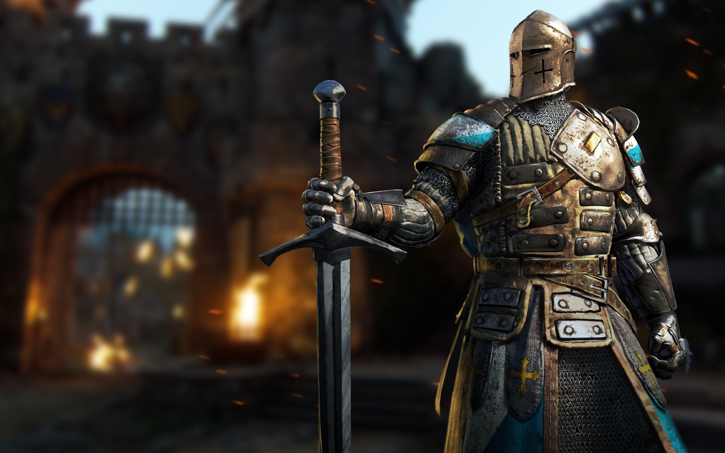 Картинки рыцарь, меч, фэнтези, 3d, for honor, игры - обои 1440x900,  картинка №277028