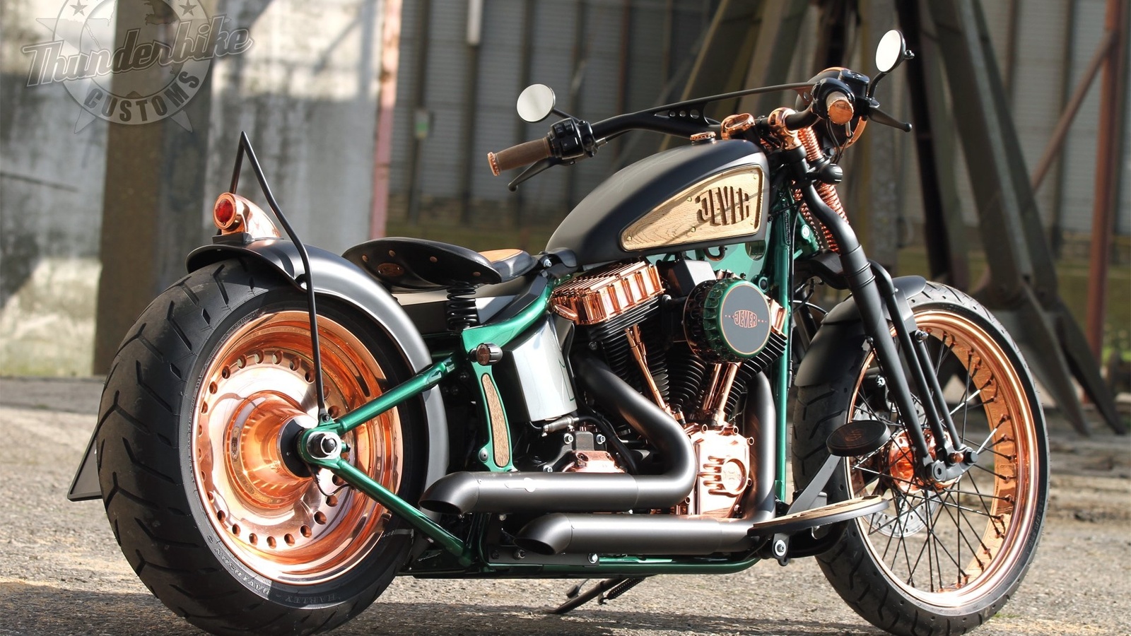 custom, chopper, 