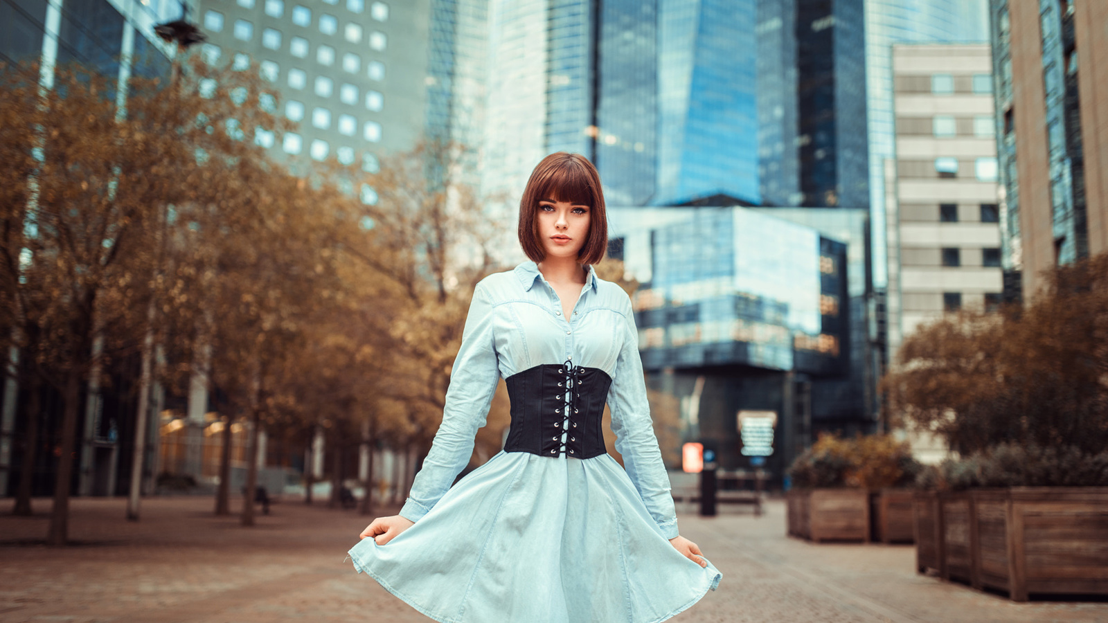 marie grippon, women, dress, lods franck, women outdoors, building