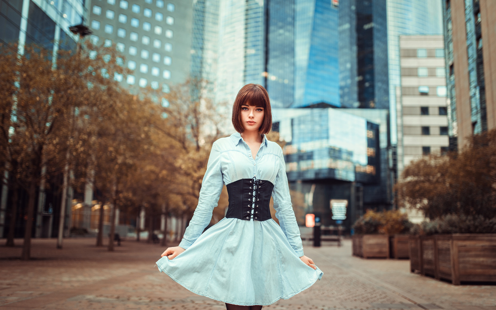 marie grippon, women, dress, lods franck, women outdoors, building