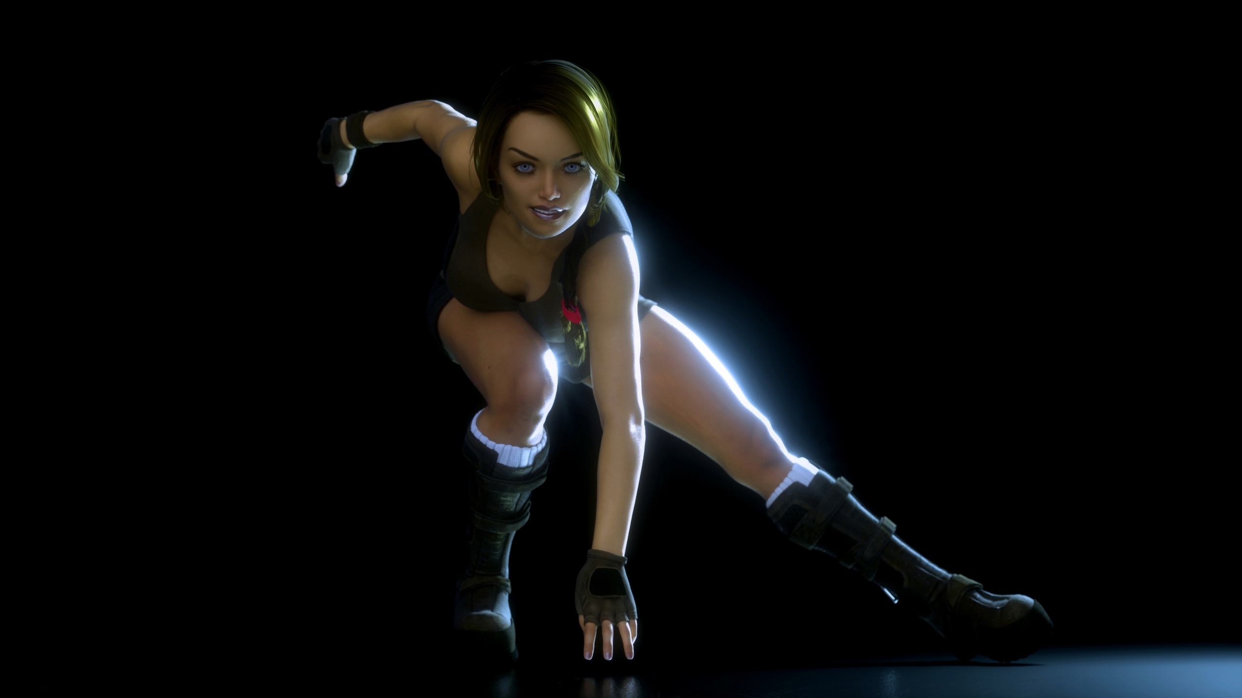 pose, look, rendering, face, lara croft, hair, girl, gloves, tomb raider