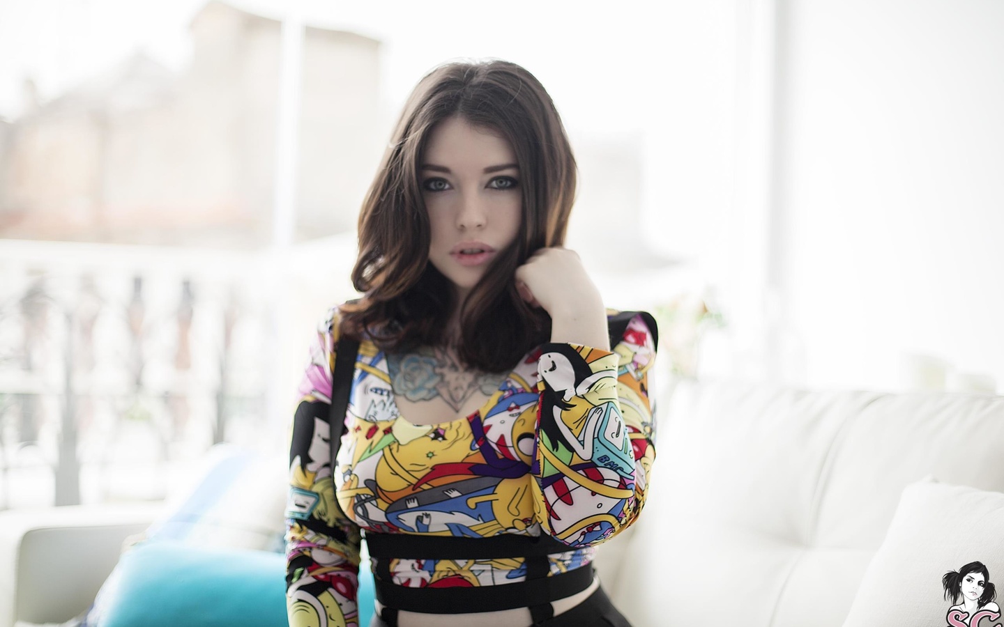 suicide girls, voly suicide, girl, look, hair, face, marina mui