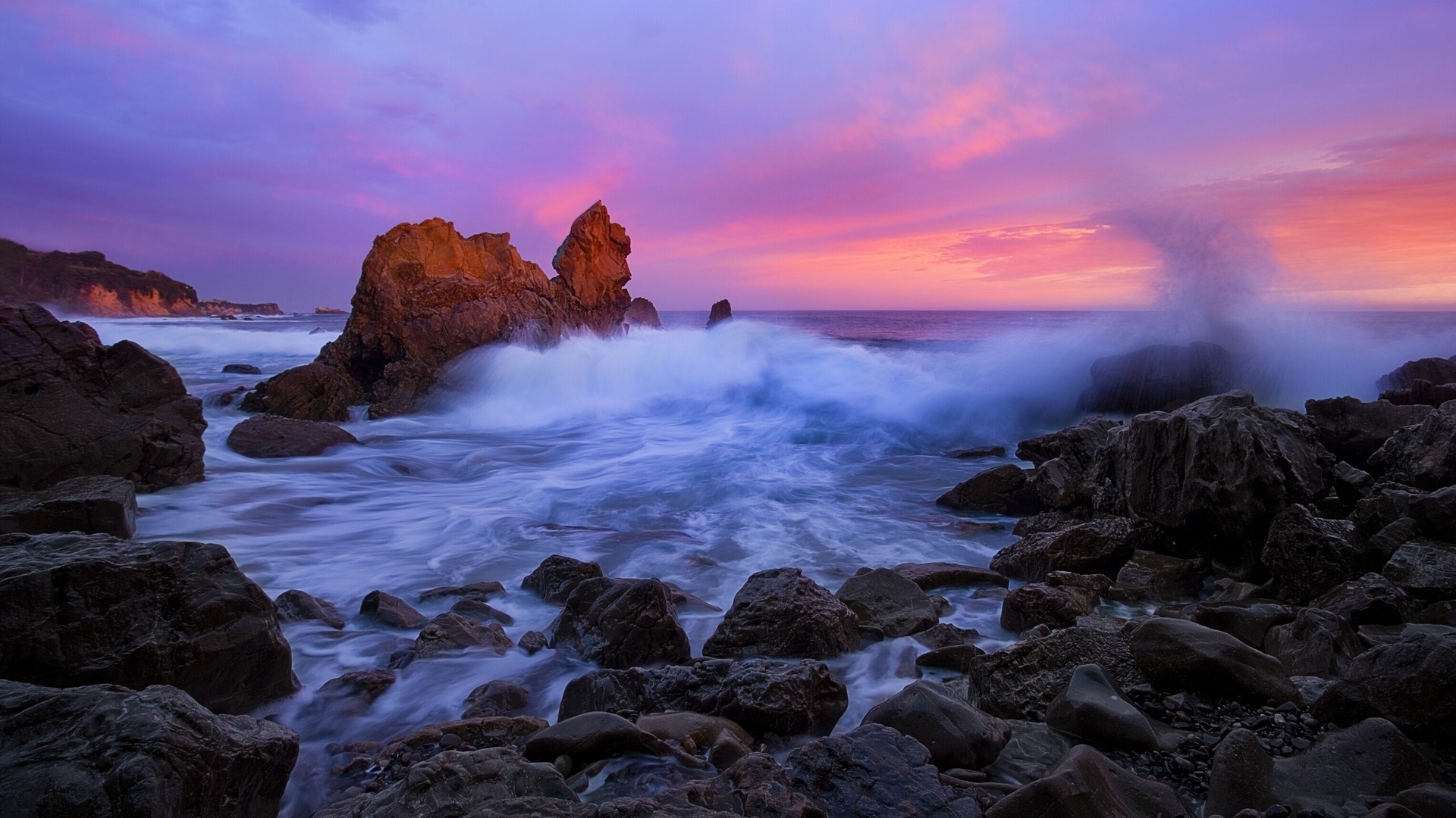 stones, corona del mar, corona del mar, california, pacific ocean, wave, the ocean, rocks, ca, the pacific ocean, sunset