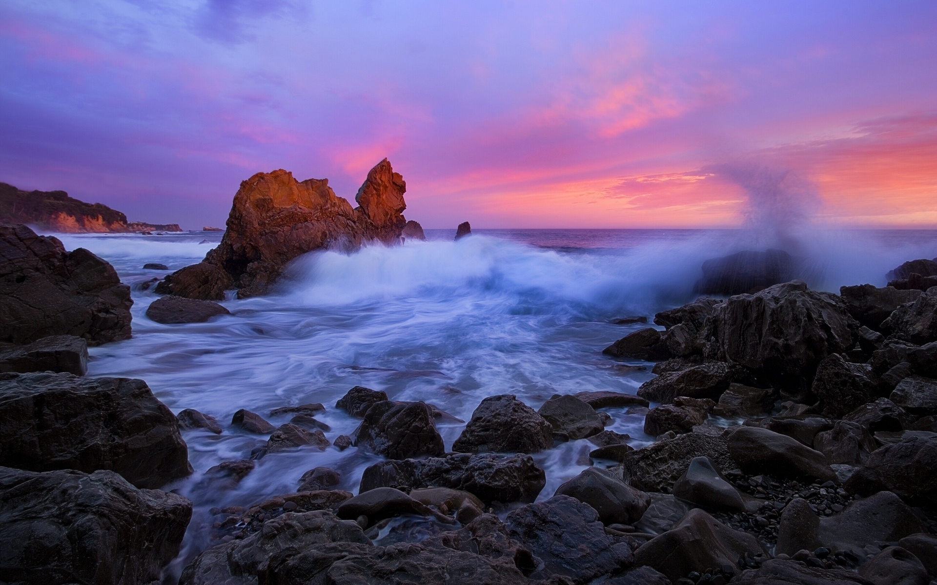 stones, corona del mar, corona del mar, california, pacific ocean, wave, the ocean, rocks, ca, the pacific ocean, sunset