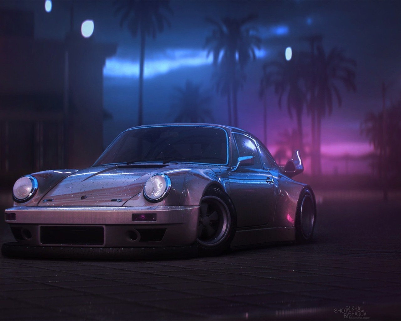 porsche, 911, artwork