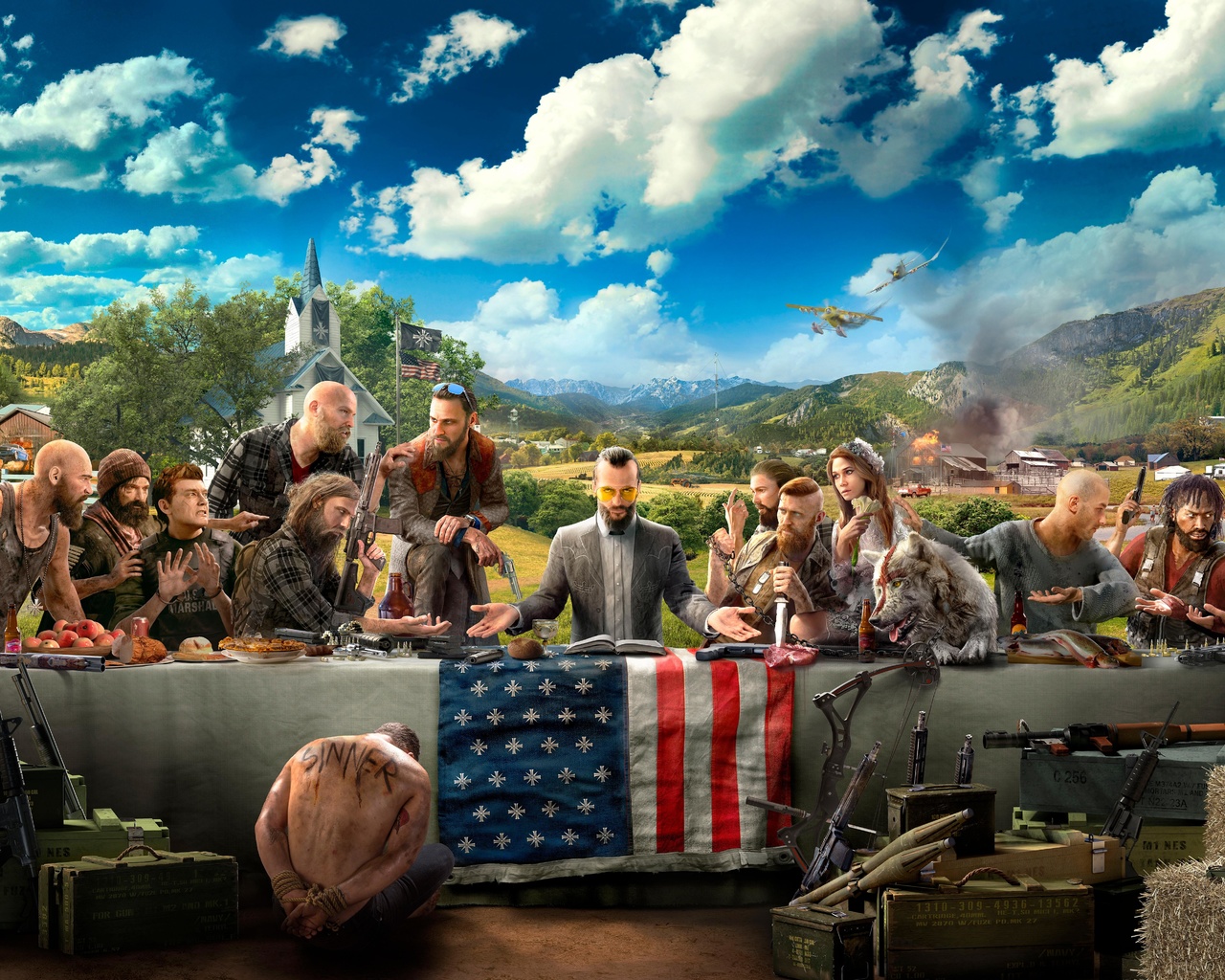 Картинки far cry 5, природа, горы, игры - обои 1280x1024, картинка №285793