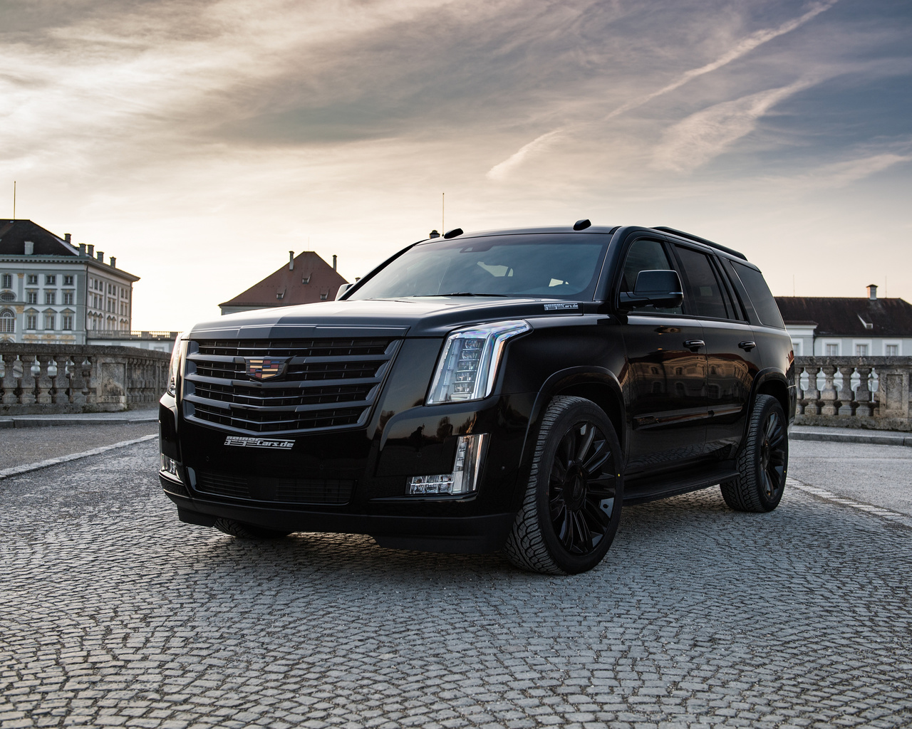 , cadillac, escalade, black