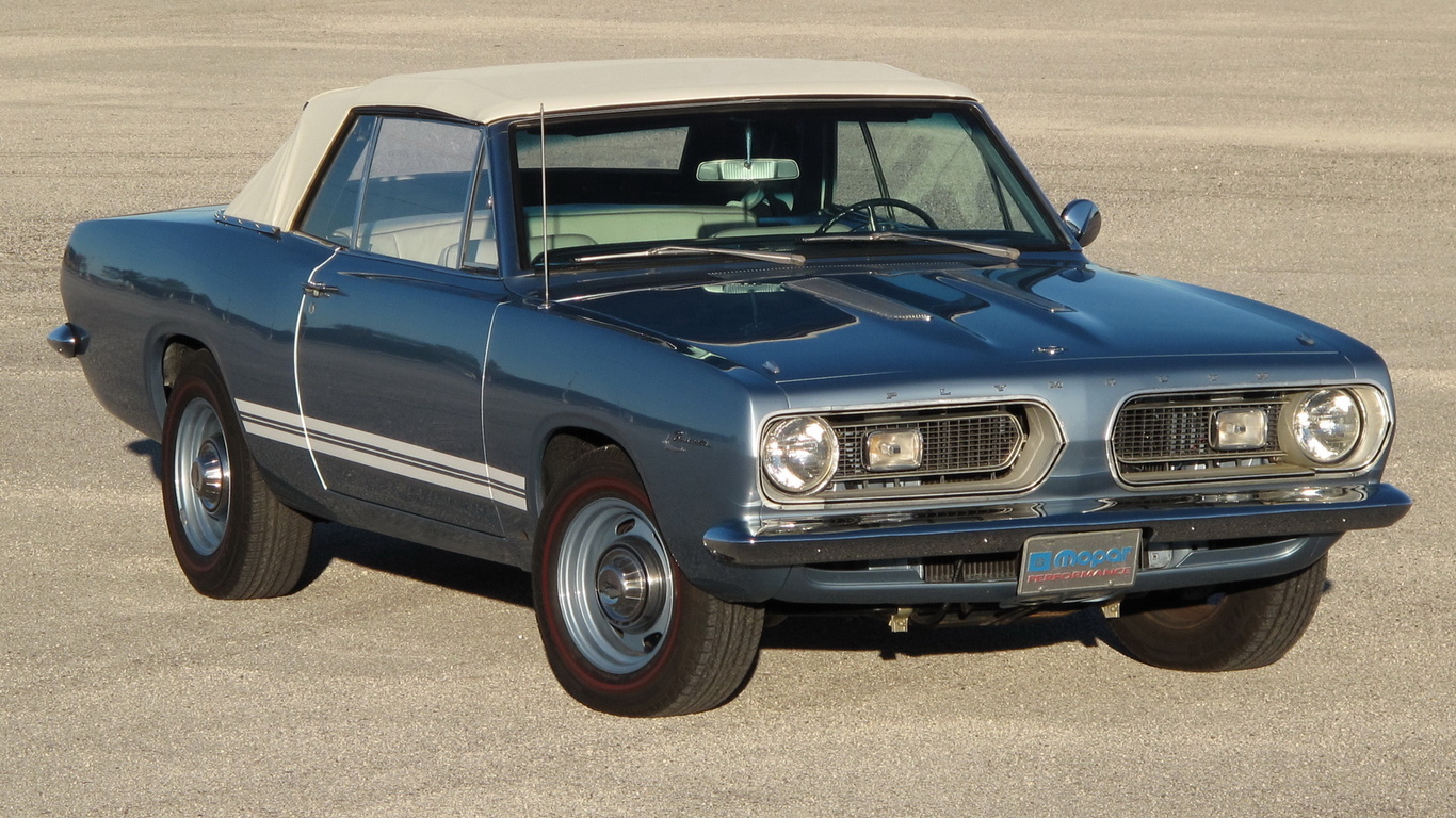 plymouth, barracuda, convertible, 1967