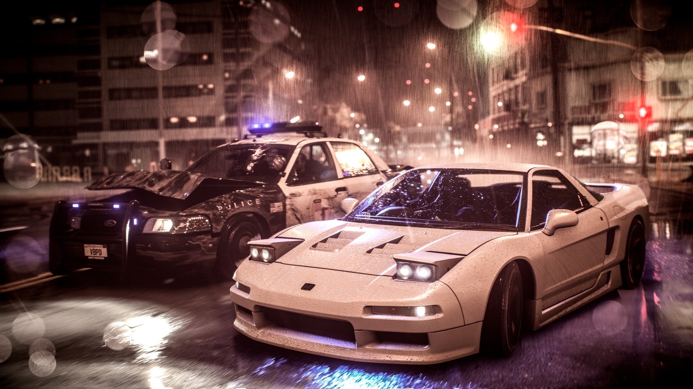 need for speed, acura, nsx, police, car, 