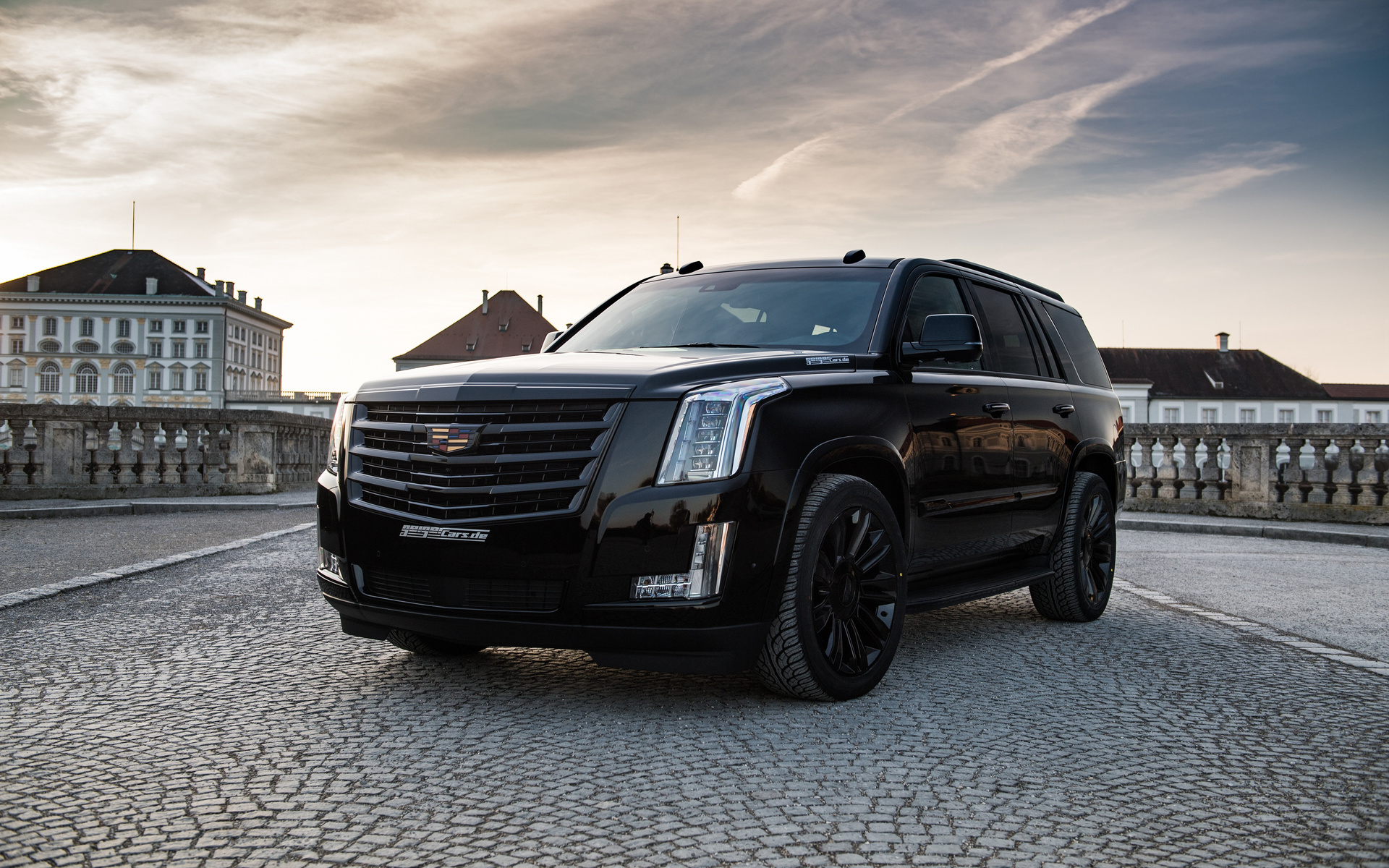 , cadillac, escalade, black