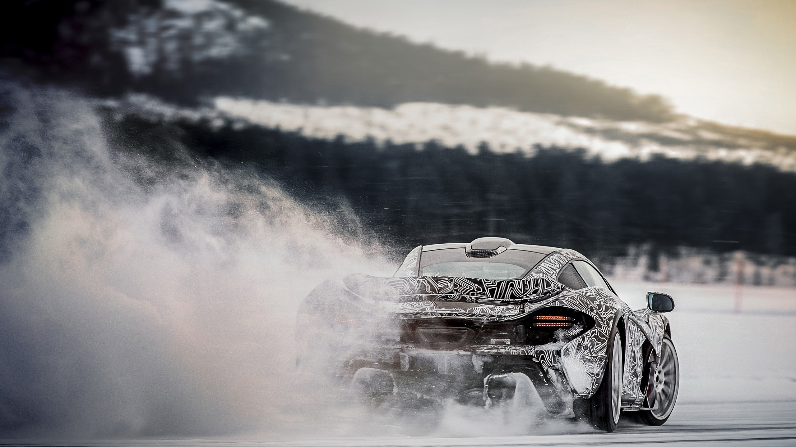 mclaren, p1, ice, drifting