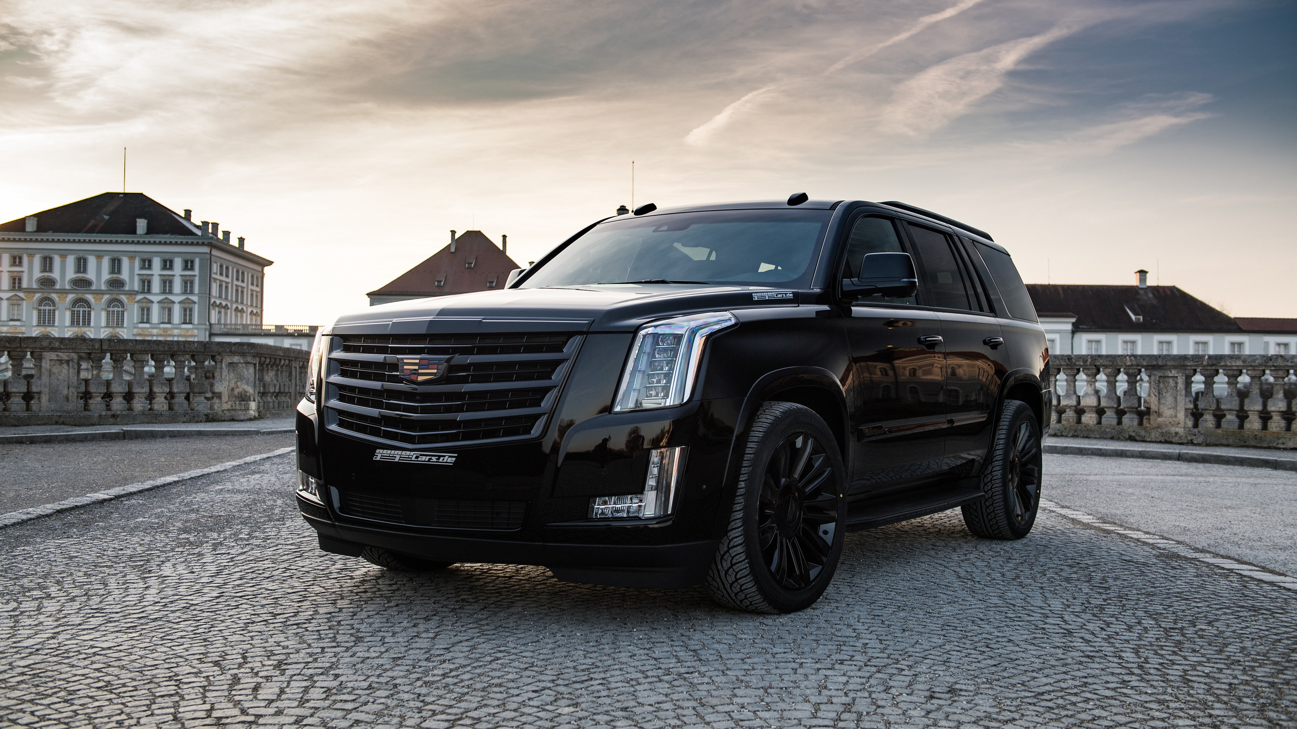 , cadillac, escalade, black