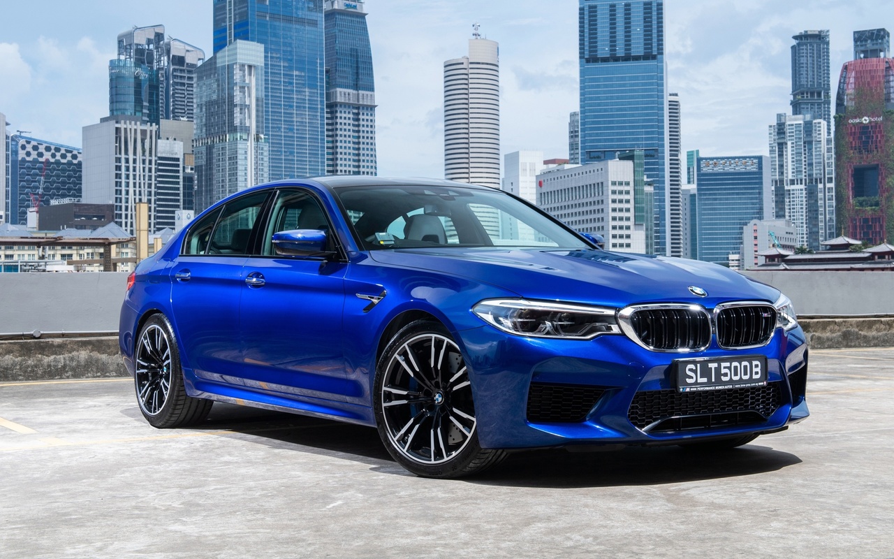 bmw, m5, blue, sedan