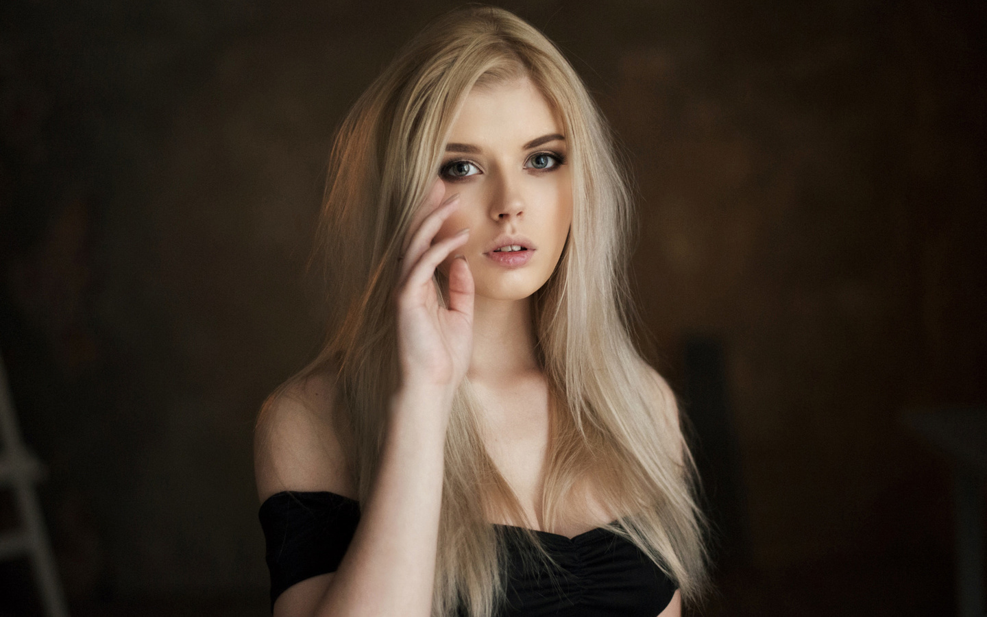 women, selena werner, maxim maximov, bare shoulders, portrait, blonde