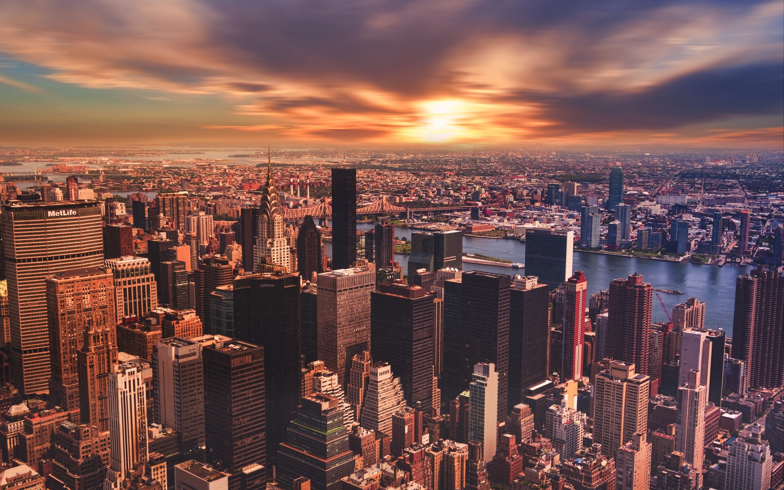 new york, sunset, panorama, , 