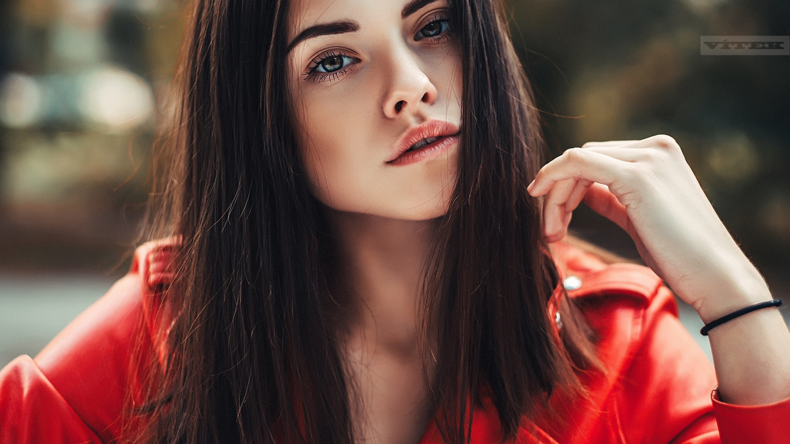 women, face, portrait, bokeh, vitek petras