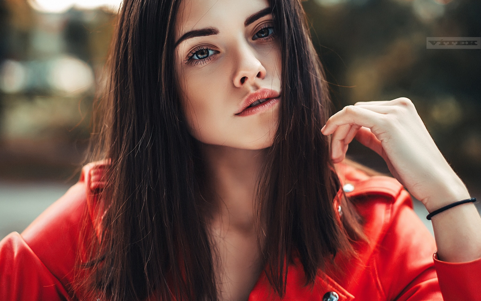 women, face, portrait, bokeh, vitek petras