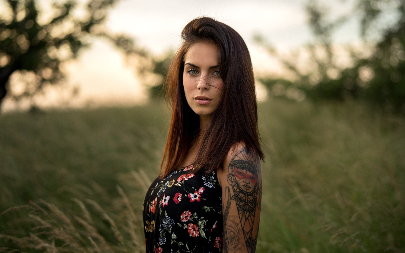 women, marlen valderrama alvarez, tattoo, portrait, martin kuhn, women outdoors