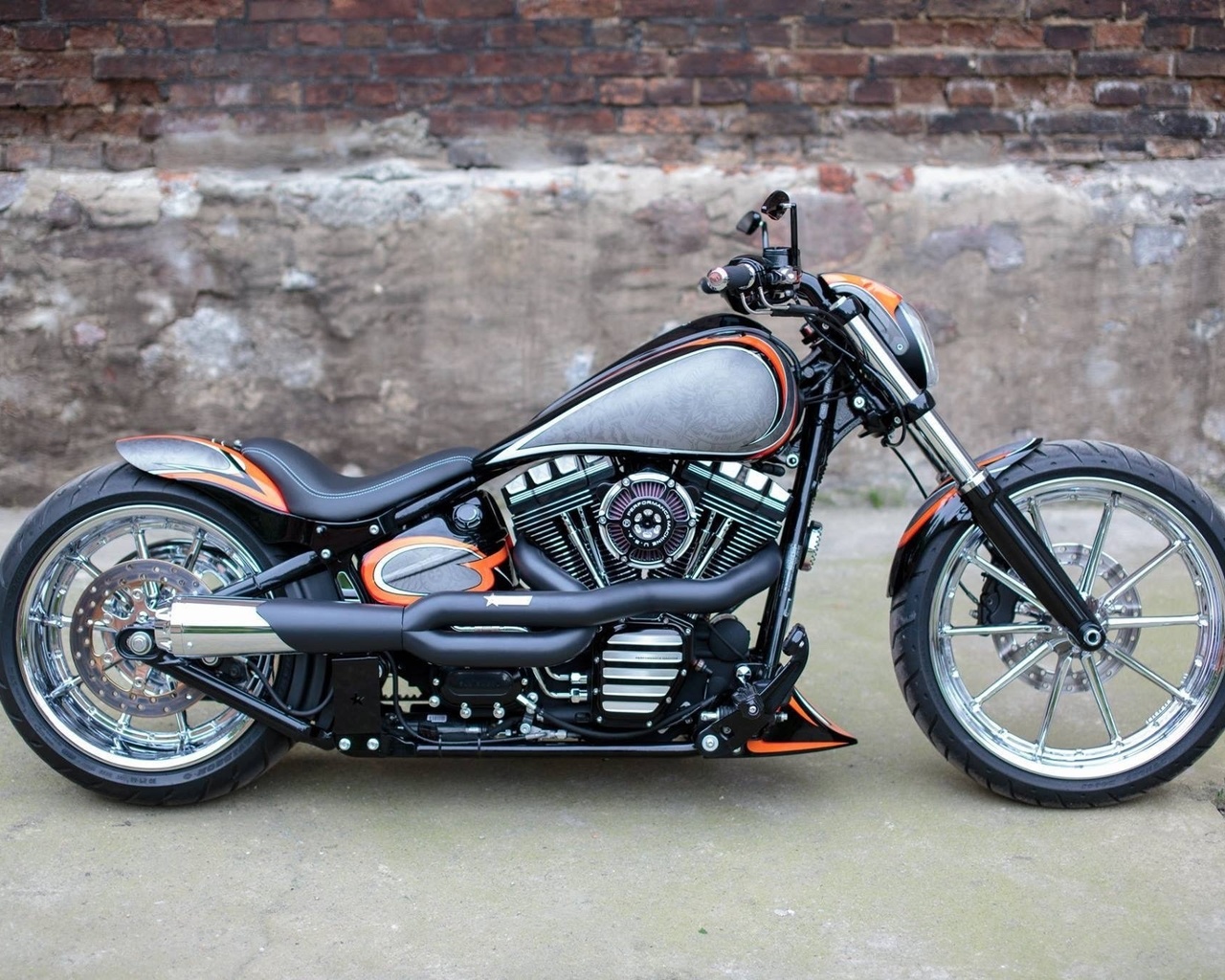 harley davidson, breakout softail, custom, harley-davidson, motorcycles, , 