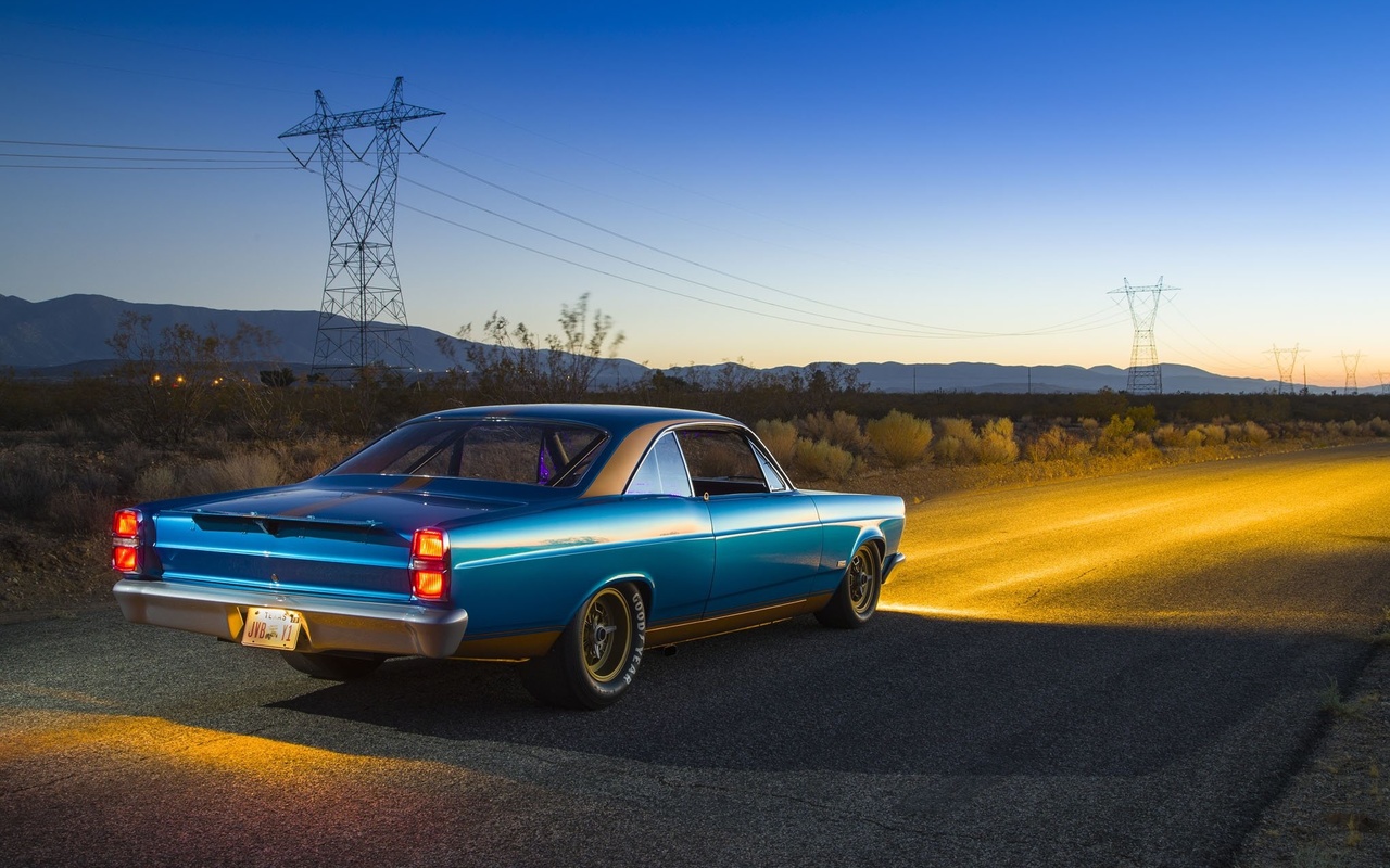 1967, ford, fairlane, cars, classic, coupe, blue