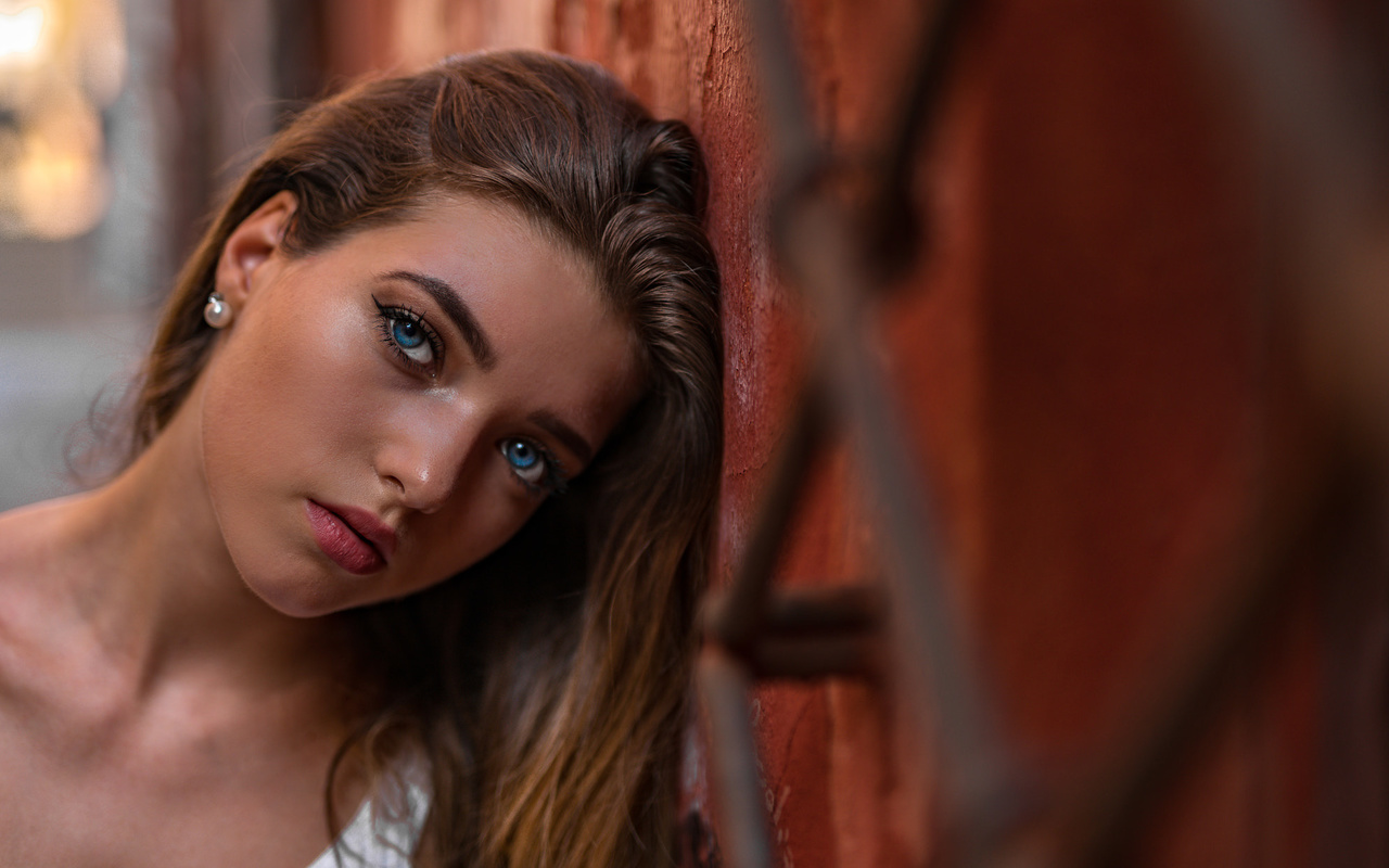 women, face, marco squassina, eyeliner, blue eyes, portrait