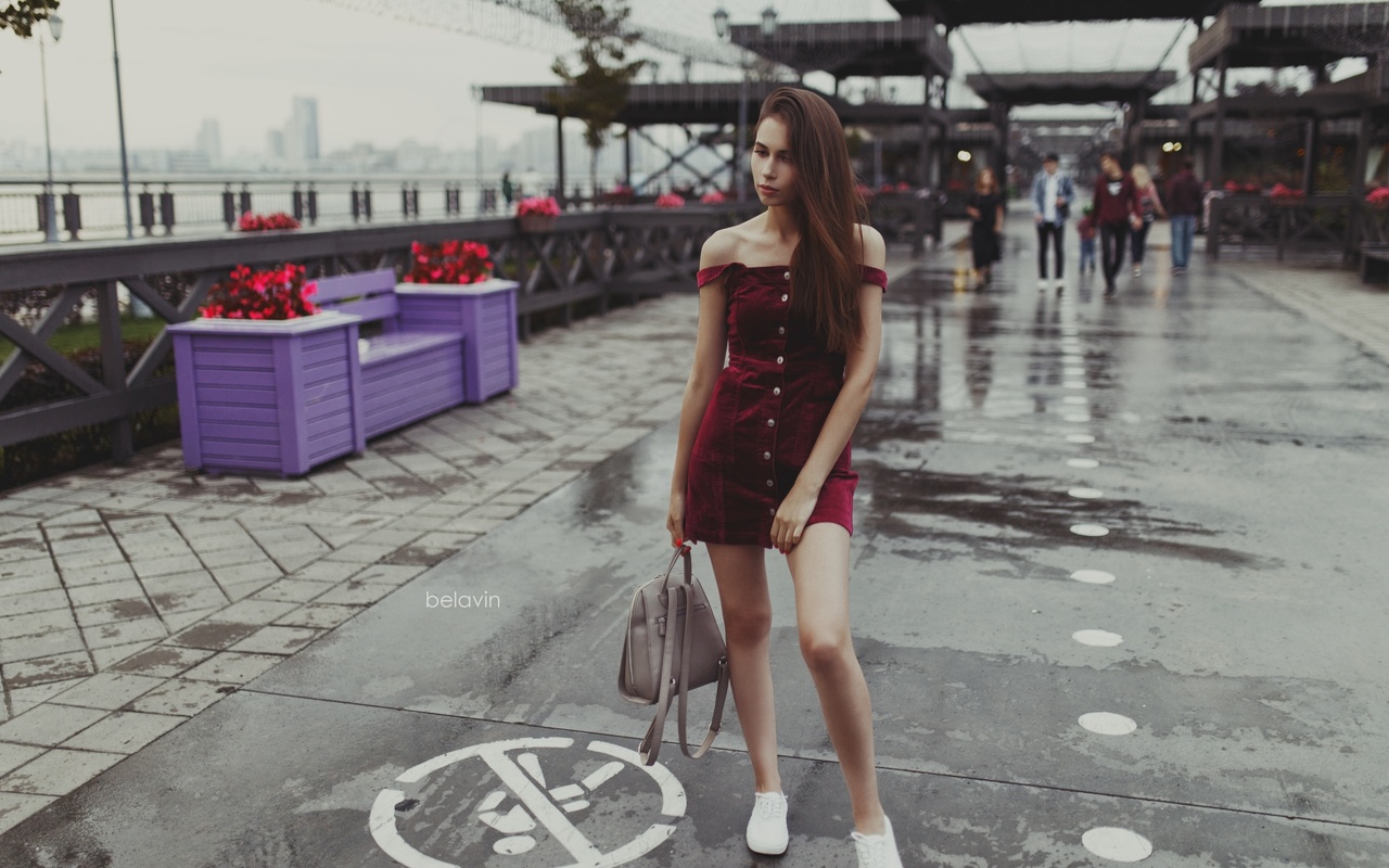 women, alexander belavin, dress, portrait, hand bags, red nails